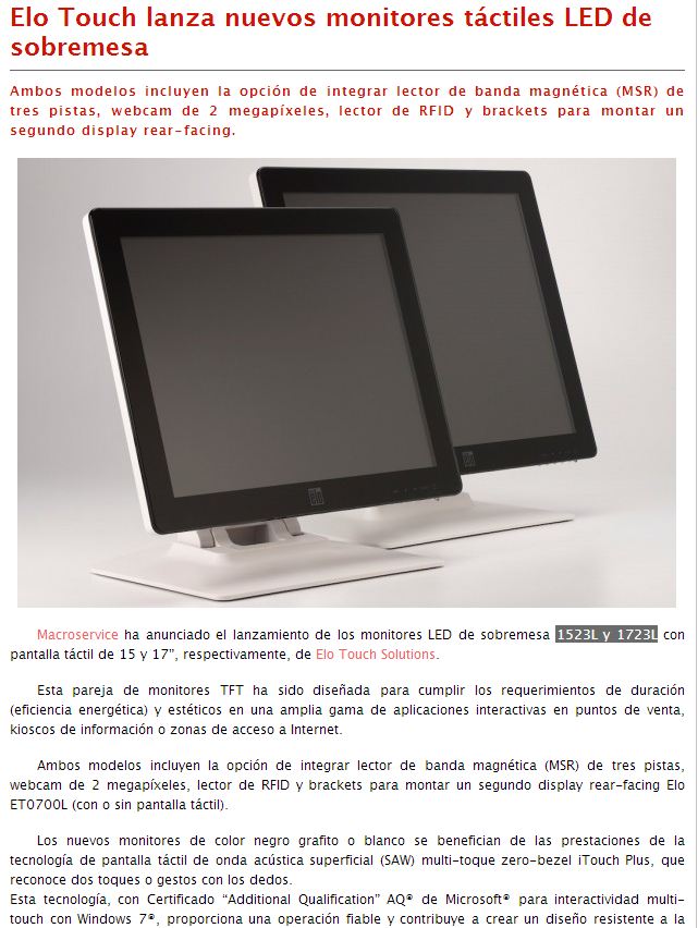 Macroservice en Digital AV Magazine abril 2013