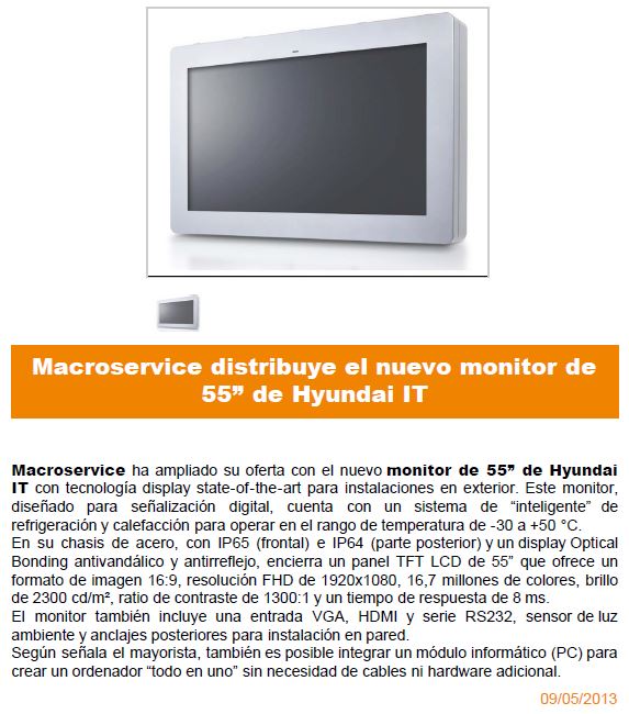 Macroservice en TPV News mayo 2013