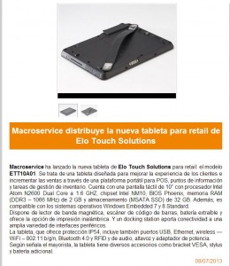 Macroservice en TPV News julio 2013