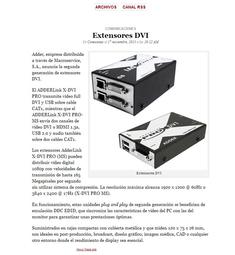 Macroservice en Actualidad Industrial