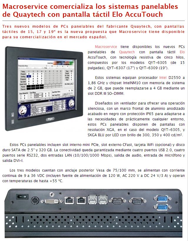 Macroservice en Digital AV Magazine