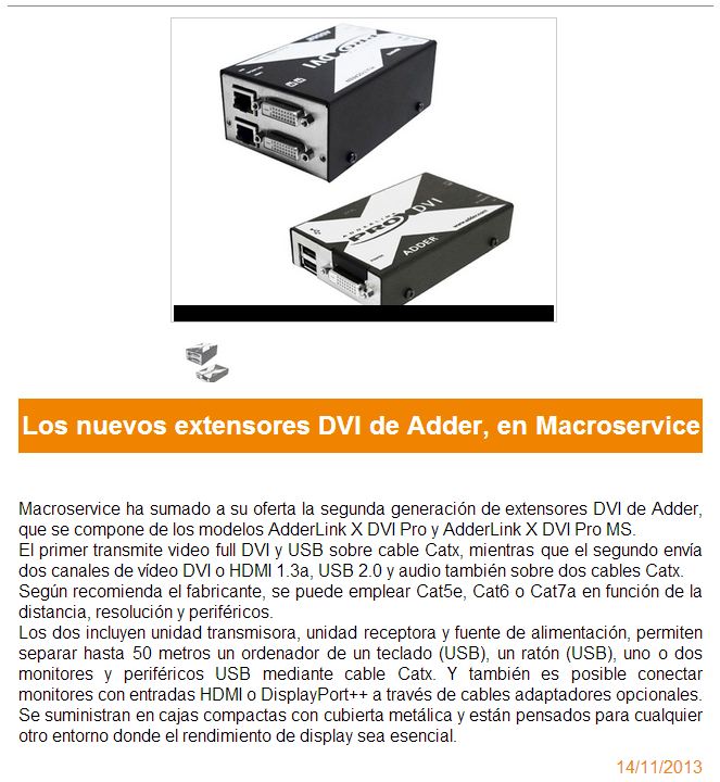 Macroservice en portalinformatico noviembre 2013 xdvipro